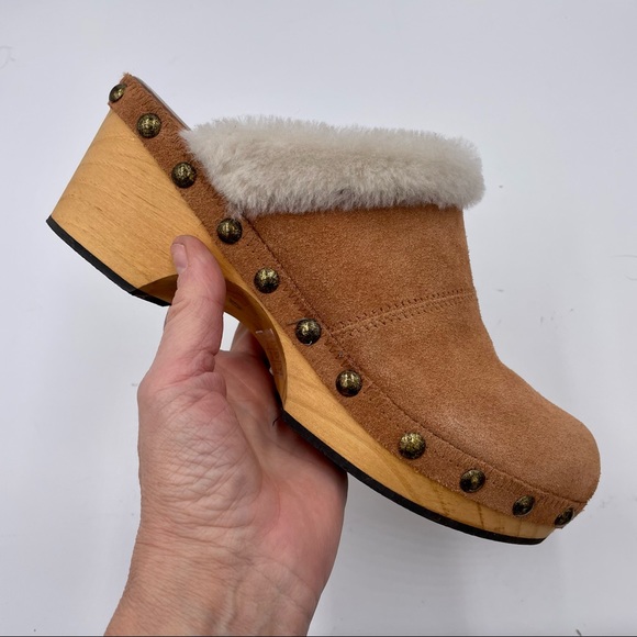 Free People Chalet Suede Slip On Clog EU 38/7.5M - Picture 1 of 12